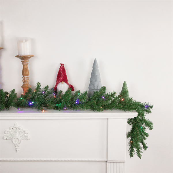 Northlight 9ft. Multi LED Pre-Lit Winona Fir Christmas Garland