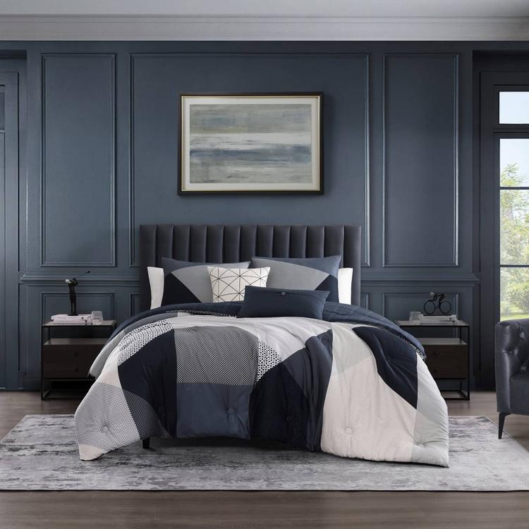 Bebejan® Geo Fusion Cotton 5pc. Reversible Comforter Set