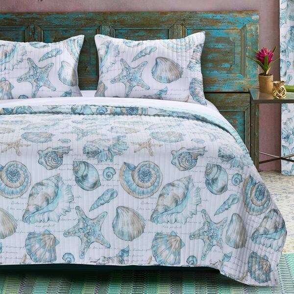 Greenland Home Fashions&#40;tm&#41; Cruz Coastal Quilt Set - image 