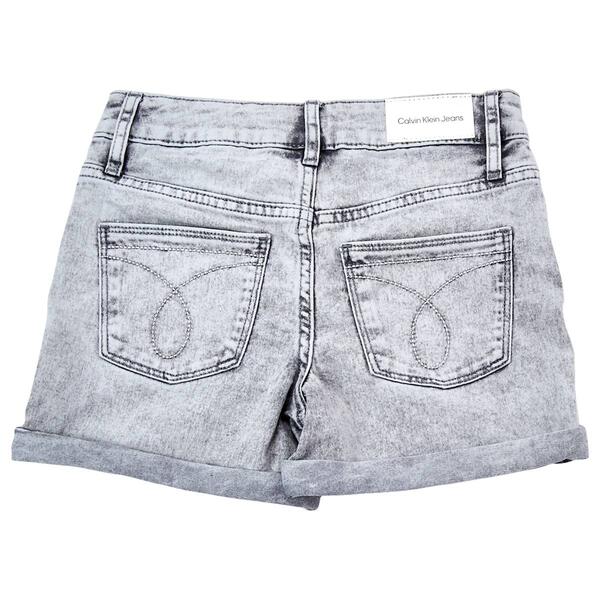 Girls &#40;7-16&#41; Calvin Klein Cuffed Denim Shorts