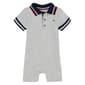 Baby Boy &#40;12-18M&#41; Tommy Hilfiger Marled Back Logo Polo Romper - image 1