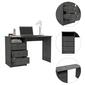 FM FURNITURE Naples Three Drawers Computer Desk - image 4