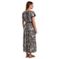 Womens Nautica Flutter Sleeve Floral Tiered Maxi Dress - image 2