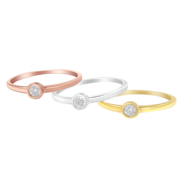 Eternal Promise&#8482; 1/6ctw. Round Shaped Diamond Promise Ring Set