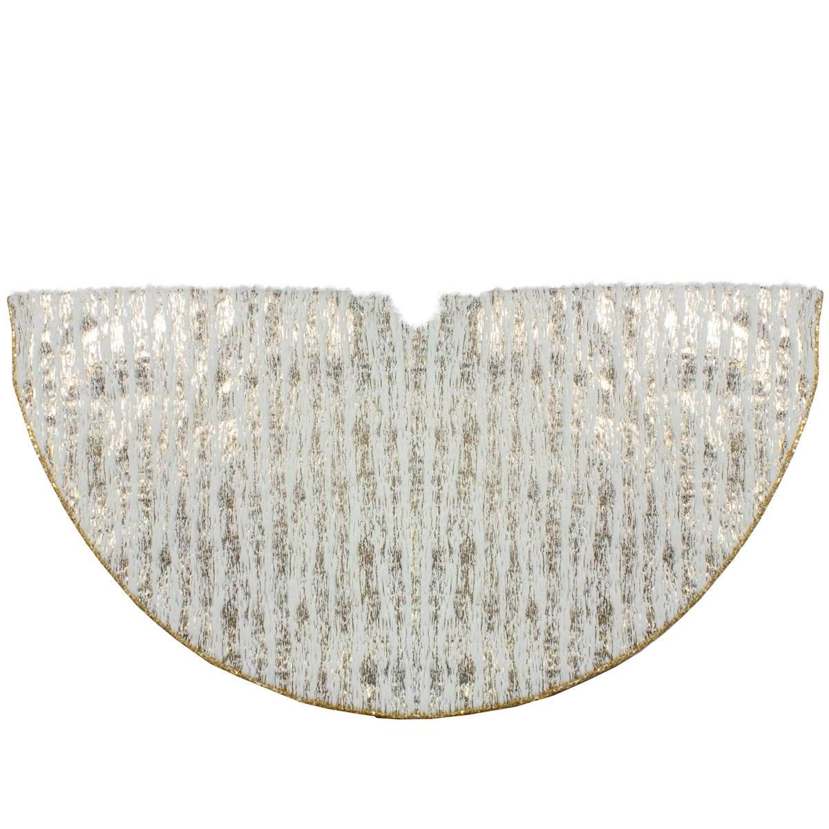 Northlight Seasonal 48in. Wood Grain Pattern Christmas Tree Skirt