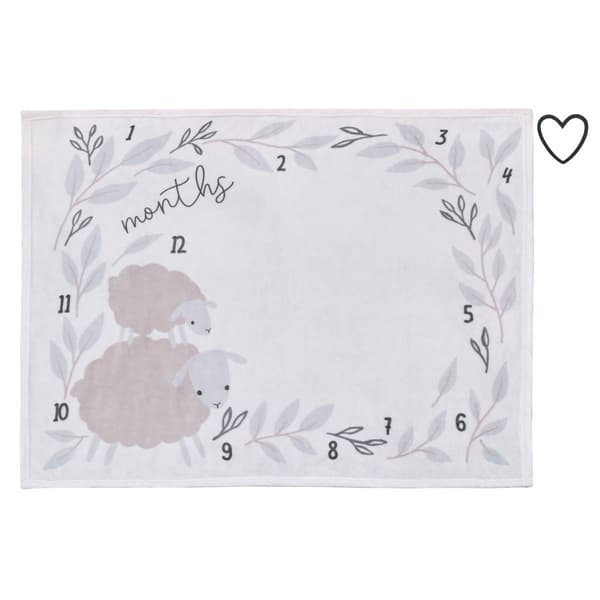NoJo Together is Better Milestone Baby Blanket