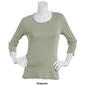 Womens Architect® 3/4 Sleeve Rib Scoop Neck Top - image 8
