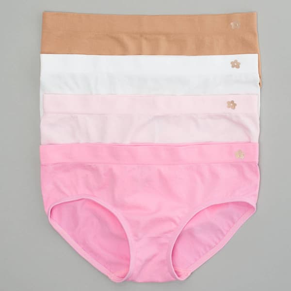 Girls Limited Too(tm) 4pk. Solid Seamless Hipster Underwear - image 