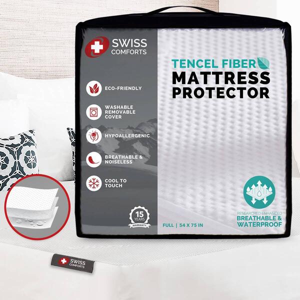 Swiss Comforts Tencel Mattress Protector - image 