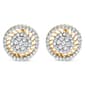 Haus of Brilliance 10kt. Gold 1ct. Diamond Sunburst Stud Earrings - image 1