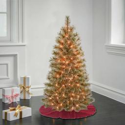 National Tree 4.5ft. Arcadia Pine Cashmere Tree w/ 100 Lights