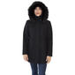 Womens Nine West Faux Wool Coat with Faux Fur Hood - image 5