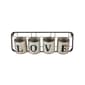 Evergreen Galvanized Metal Love Wall Pocket Decor - image 1