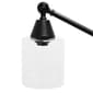 Lalia Home Swing Arm Floor Lamp w/Clear Glass Cylindrical Shade - image 2