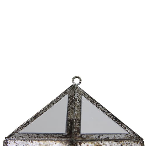 Northlight 10.5in. Mirrored Geometric Framed Christmas Ornament