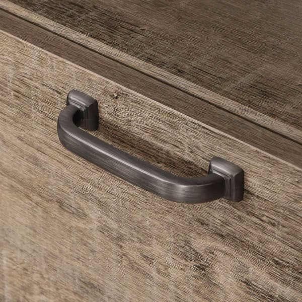 South Shore Lionel Weathered Oak Corner TV Stand