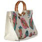 SOL and MER Beaded Bamboo Handle Tote - image 2