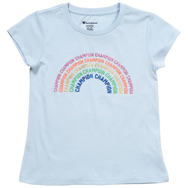 Girls (7-16) Champion(R) Glitter Rainbow Graphic Tee - image 