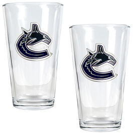 NHL Vancouver Canucks 2pc. Pint Ale Glass Set