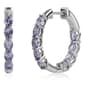 Gemstone Classics(tm) Lab Grown Alexandrite Inside Out Hoop Earrings - image 1