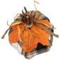 Northlight Plaid Pumpkin with Leaf Fall Harvest Pumpkin Decor - image 4