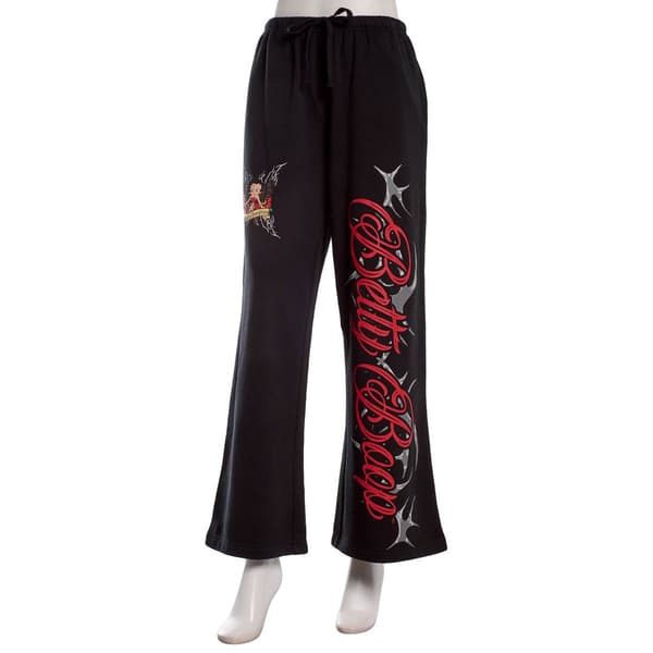 Juniors C-Life Betty Boop Wing Ultra Wide Leg Sweatpants