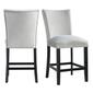 Elements Francesca Grey Velvet Counter Height Chair Set - image 1