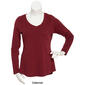 Juniors Plus Aveto Long Sleeve V-Neck Tee - image 5