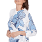 Womens Alfred Dunner St. Augustine Floral Pointelle Sweater - image 5