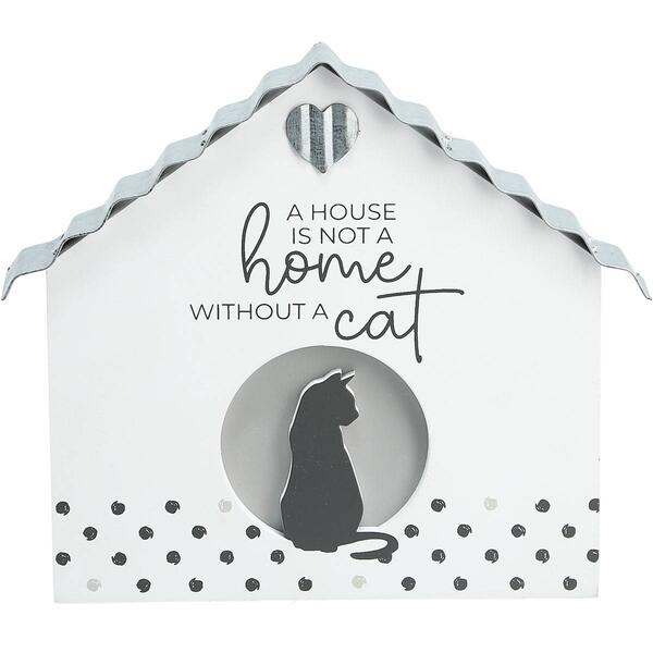 Pavilion Furever Pawsome 6in. House Is Not a Home Cat Plaque - image 