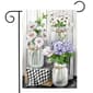 Briarwood Lane Checkered Mason Jar Garden Flag - image 1