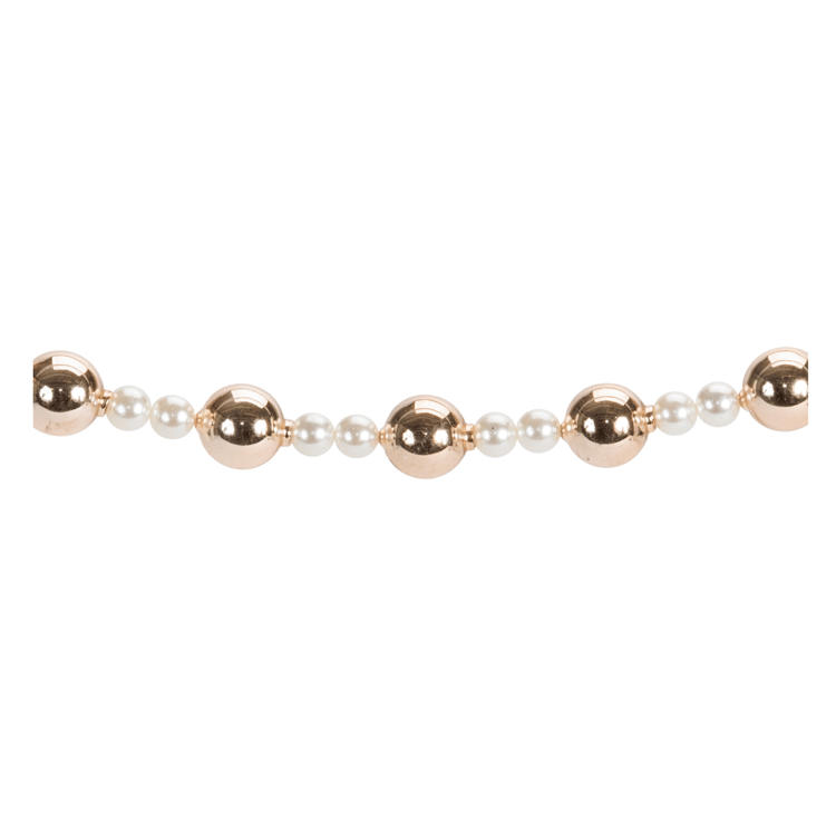 Melrose 32in. Pearl & Gold Glass Ball Garland