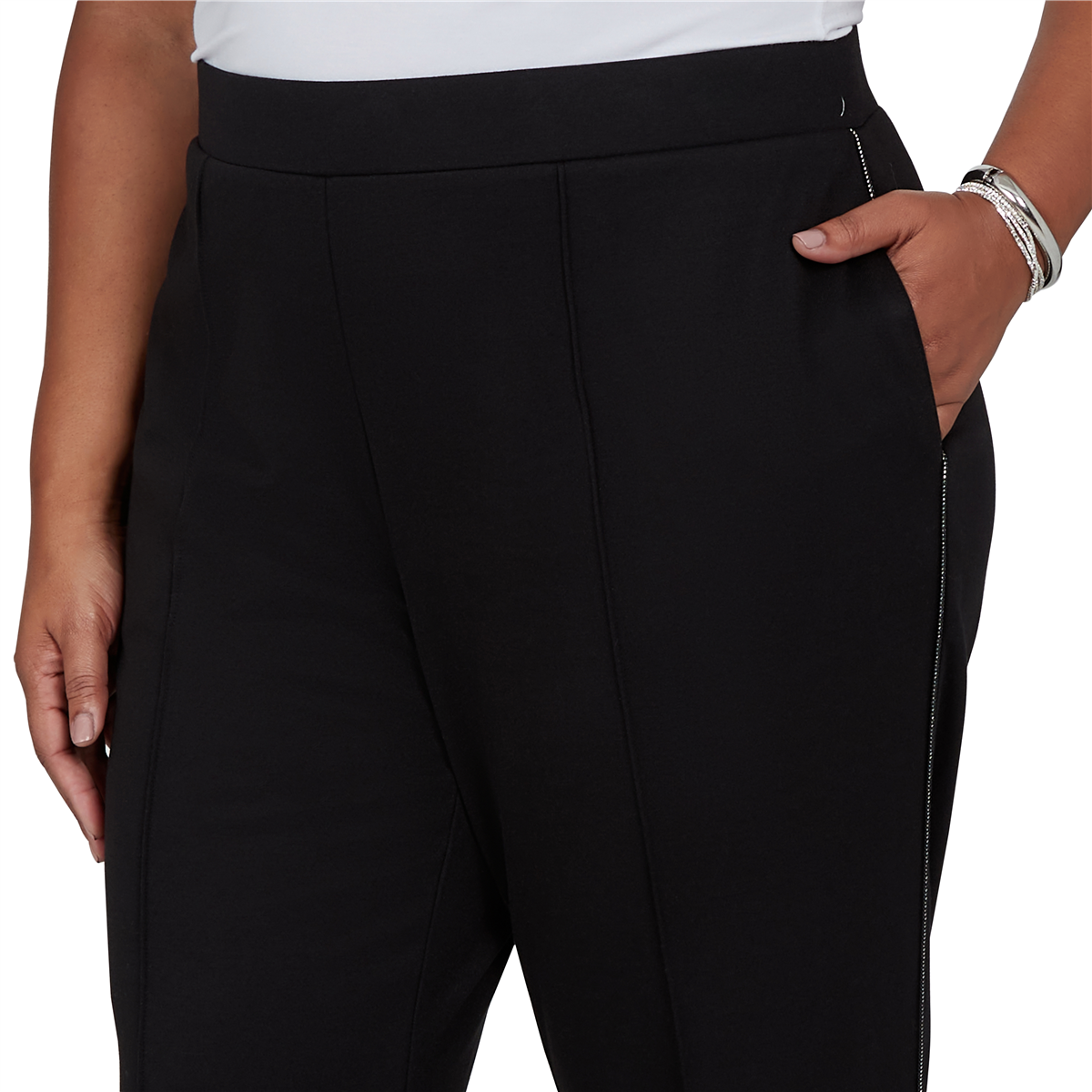 Plus Size Alfred Dunner Weekend Warrior Pull On Straight Pants