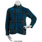 Petites Mountain Ridge Long Sleeve Sherpa Zip Plaid Jacket - image 3
