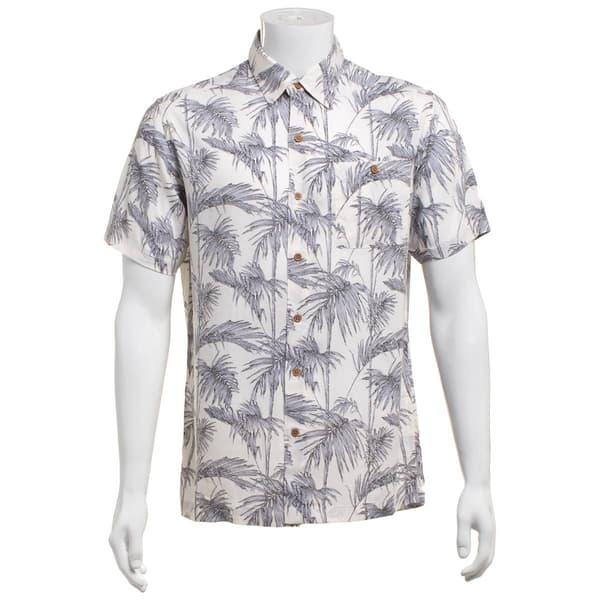 Mens Preswick & Moore(R) Fern Rayon Button Down Shirt - Off White - image 