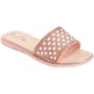 Womens Love 83 Rhinestone & Pearl Band Slide Sandals - image 1
