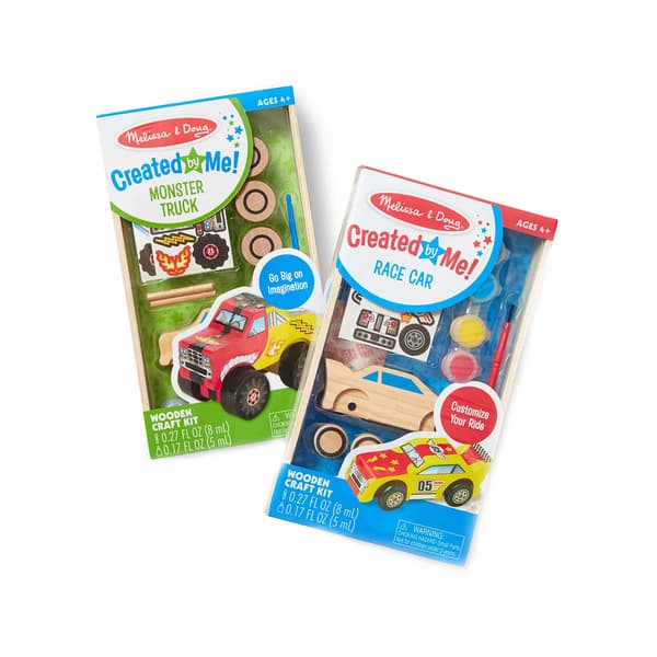 Melissa & Doug&#40;R&#41; DYO Race Car And Monster Truck Bundle - image 