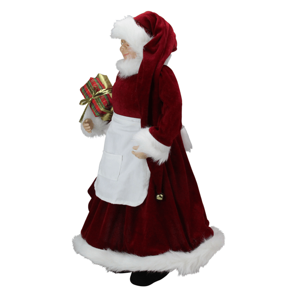 Northlight 24in. Mrs.Claus with Braided Hair Christmas Figure