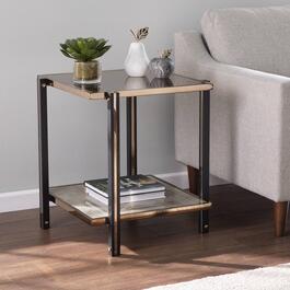 Southern Enterprises Thornsett End Table w/ Mirrored Top