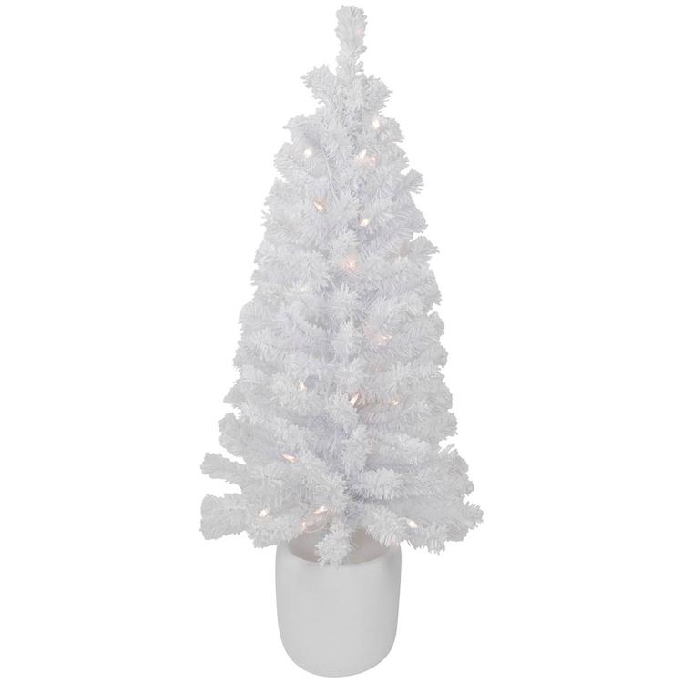 Northlight Seasonal 3.5ft. Pre-Lit White Tinsel Christmas Tree