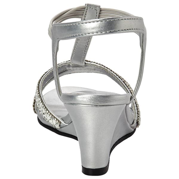 Womens New York Transit Frankie Metallic Wedge Dress Sandals