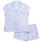 Womens Laura Ashley Short Sleeve Blend Fruit Stripe Pajama Set - image 2