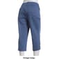Petite Napa Valley Solid Cotton Super Stretch Snap Hem Capris - image 2