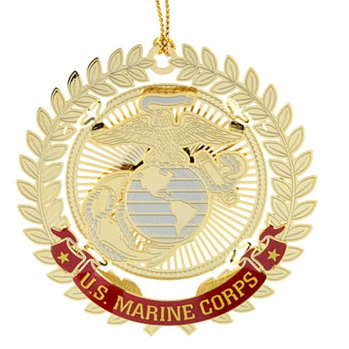 ChemArt US Marine Corps Christmas Ornament