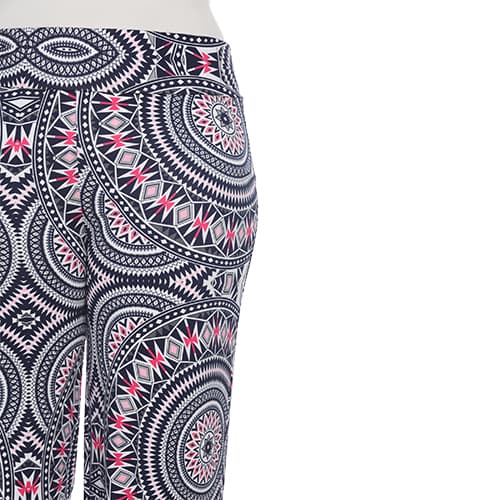 Plus Size White Mark Geometric Print Palazzo Pants