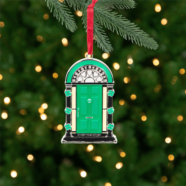Northlight Bless This House Shamrock Door Christmas Ornament
