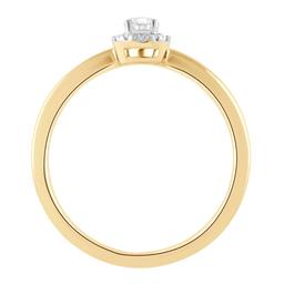 Nova Star® 10kt. Yellow Gold 1/4ctw. Lab Grown Diamond Pear Ring