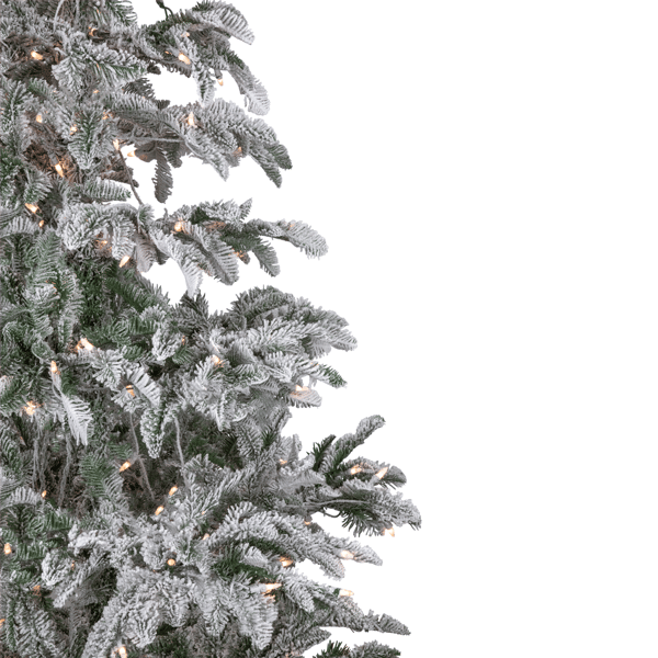 Northlight 6.5ft. Real Touch™ Pre-Lit Flocked Fir Christmas Tree