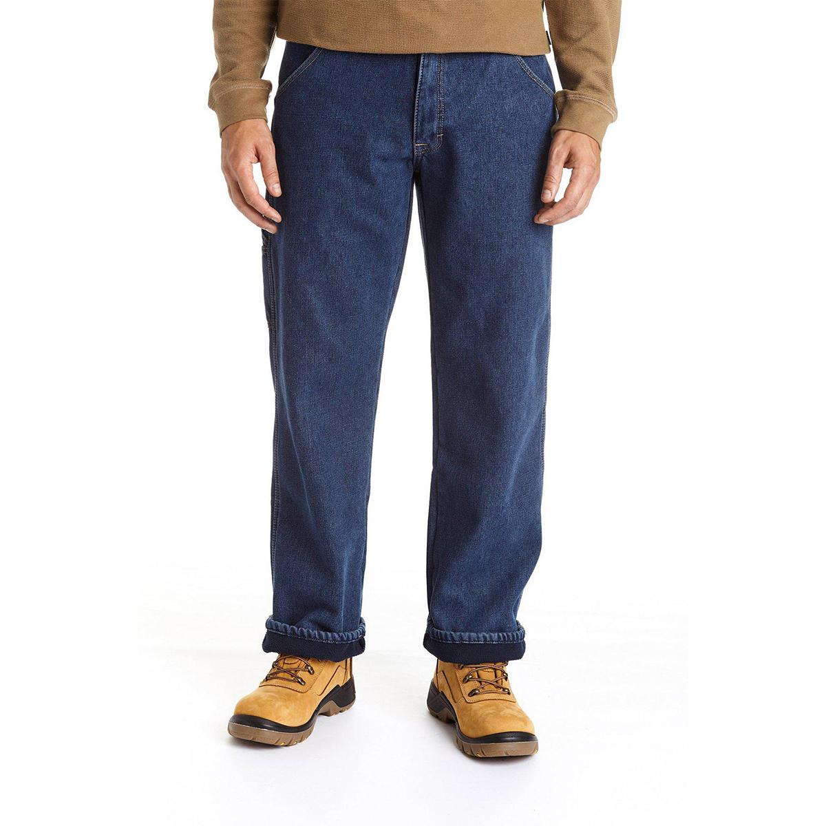 Mens Stanley® Fleece Lined Denim Carpenter Jeans