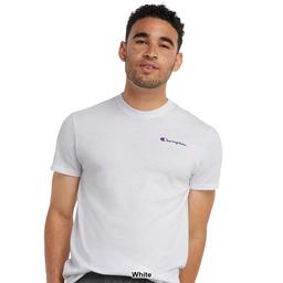 Mens Champion Classic Powerblend Small Script Tee